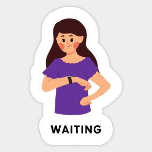 Waiting Sticker